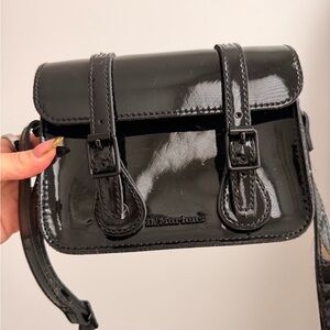 Dr. Martens Glossy Black Crossbody Bag